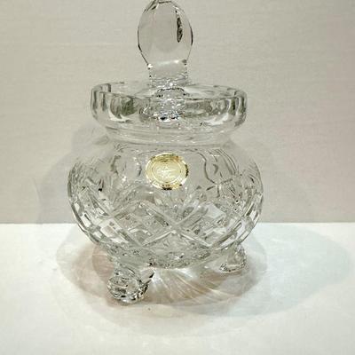 Lead Crystal Sugar Bowl Made in Poland