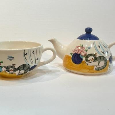 Hand Painted Nesting Tea Set
