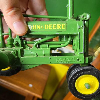4 Piece John Deere Model A Tractor Plus 3 Attachments