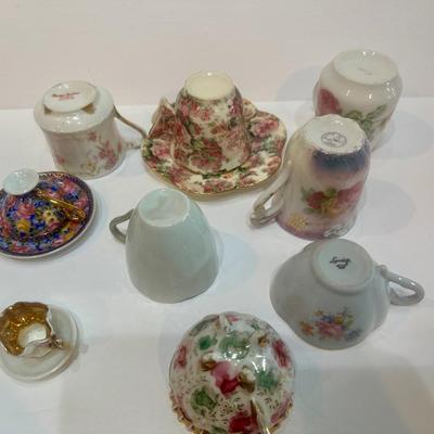 Lot of Tiny Porcelain Tea Cups