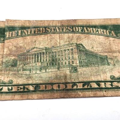 Lot #2 $10 Bill from 1929 - Federal Reserve Bank of Atlanta