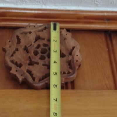 Collection of Wooden Trivets- 5 Pieces