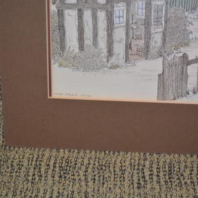 New Signed Print with Matting Lynne Orrach 14/100
