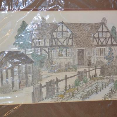 New Signed Print with Matting Lynne Orrach 14/100