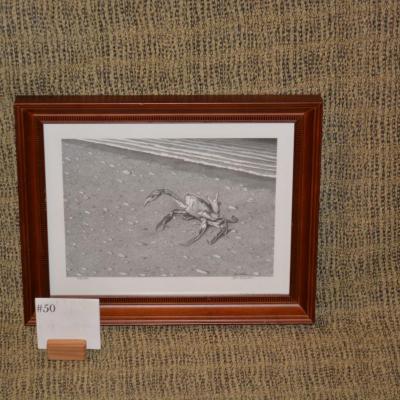 Framed & Matted Ken Schuler Print "Low Tide Encounter" 83/200