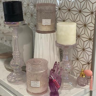 Pink Candles La Jolie Muse and Pretty Decor