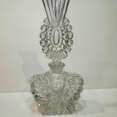 Vintage Cut Glass Perfume Bottle