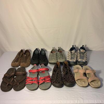 Merrell, Teva, Sketchers, & More Outdoor Adventure Shoes, Size 8/9 (PC-HS)
