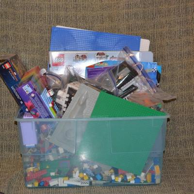Huge Tub of Misc. LEGO Toys, Box Sets, Instruction Manuals