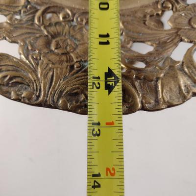Reticulated Metal Pedestal Bowl