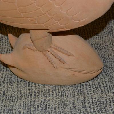 Pacific Northwest Raven and the Whale Wood Carving 19"x12"