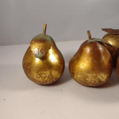 Gilt Finish Ceramic 'Fruit'