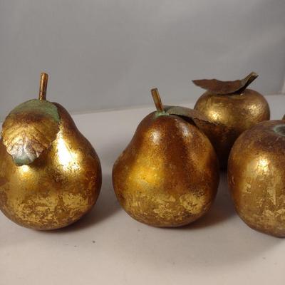Gilt Finish Ceramic 'Fruit'