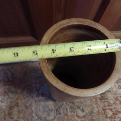 Wooden Cylinder Shaped Vase