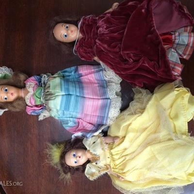 Lot of 3 Elite Dolls - Vintage
