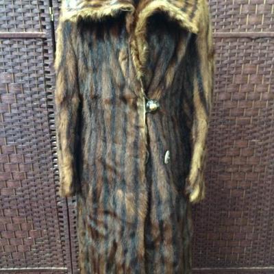 Long Sable Vintage Fur Coat