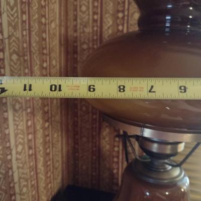 Gone with the Wind Style Table Top Hurricane Lamp