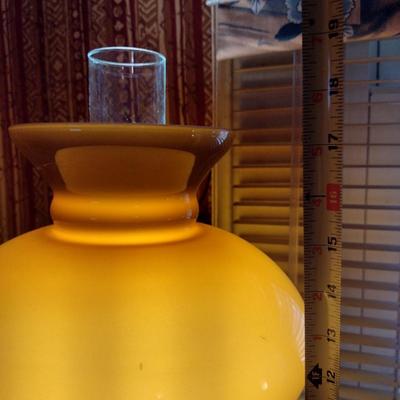 Gone with the Wind Style Table Top Hurricane Lamp