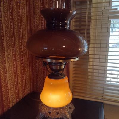 Gone with the Wind Style Table Top Hurricane Lamp