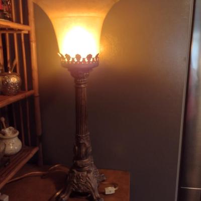 Table Top Torchiere Style Lamp