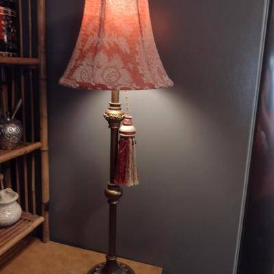 Metal Post Table Top Lamp