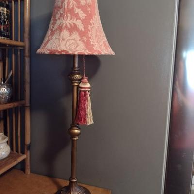 Metal Post Table Top Lamp