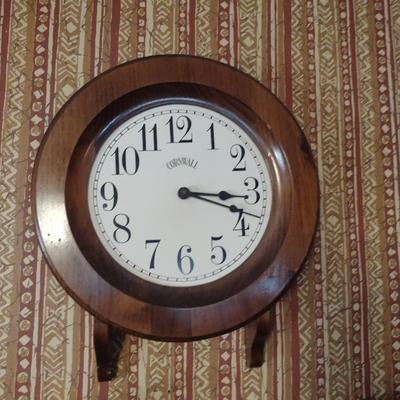 Battery Powered Wood Case Wall Clock
