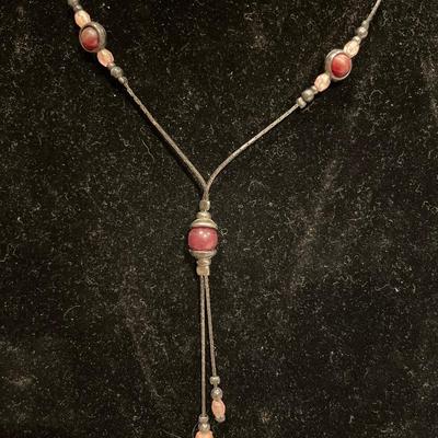 2 dangling necklace & 1 multi color