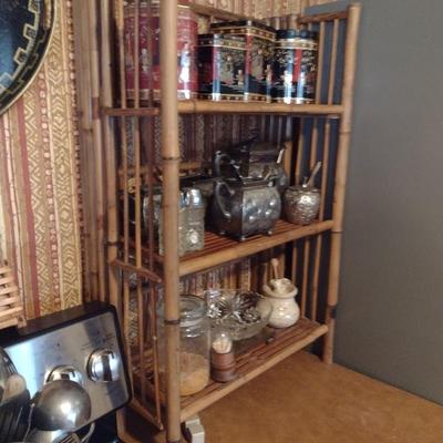 Short Bamboo Shelf Suitable for Counter/Table Top (No Contents)
