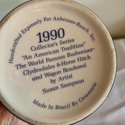 Collectable Ceramic Budweiser Mug 1990
