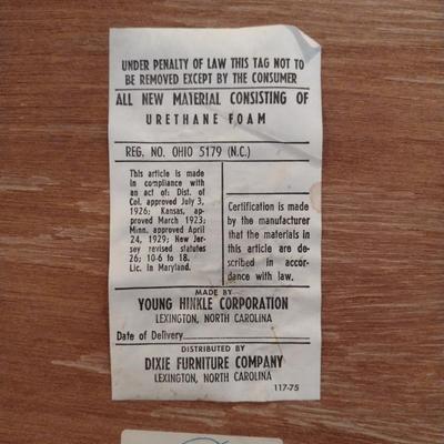 Solid Wood MCM Style Young Hinkle Round Table and Four Chairs