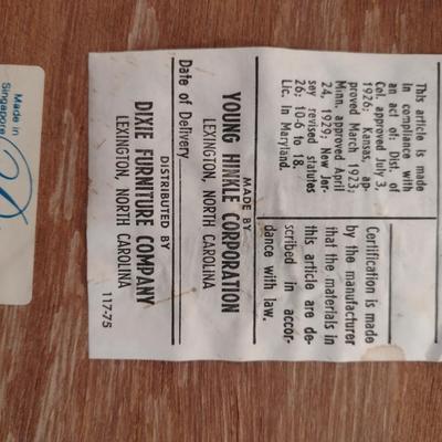 Solid Wood MCM Style Young Hinkle Round Table and Four Chairs