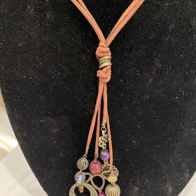 3 Leather/cord necklaces