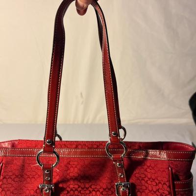 Pair of Signature Coach Logo Purses (PC-RG)