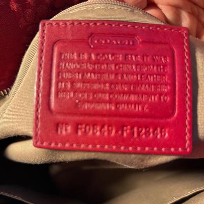 Pair of Signature Coach Logo Purses (PC-RG)