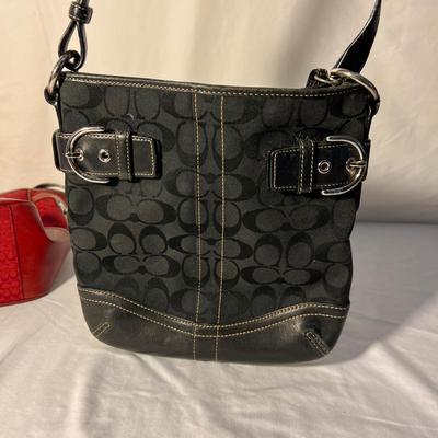 Pair of Signature Coach Logo Purses (PC-RG)