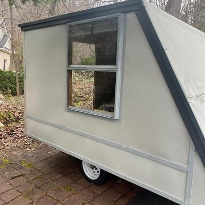 Carry-On Utility Trailer with Homemade Camper