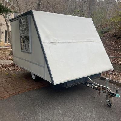 Carry-On Utility Trailer with Homemade Camper