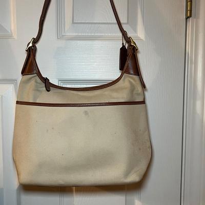 Three Coach Purses - Two Leather & One Canvas (PC-RG)