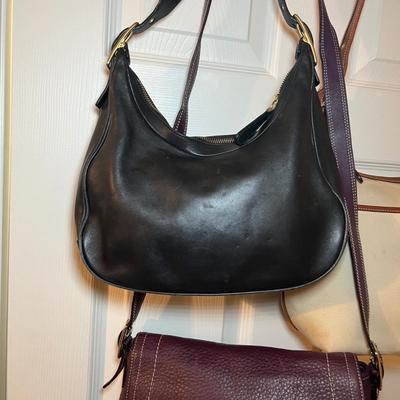 Three Coach Purses - Two Leather & One Canvas (PC-RG)