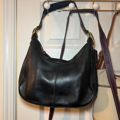 Three Coach Purses - Two Leather & One Canvas (PC-RG)