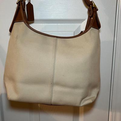 Three Coach Purses - Two Leather & One Canvas (PC-RG)