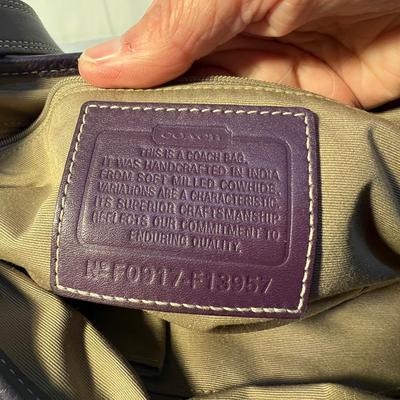 Three Coach Purses - Two Leather & One Canvas (PC-RG)