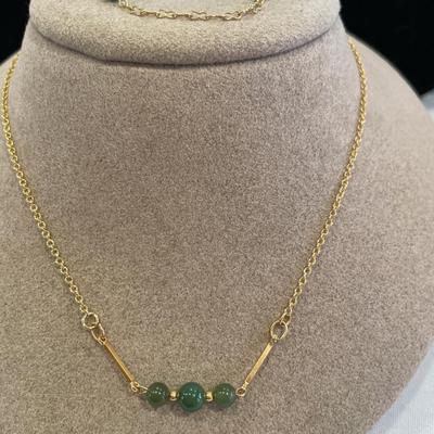 Genuine Jade bracelet and necklace
