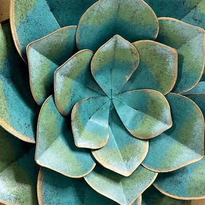 CBK INSPIRED HOME ~ Metal Succulent Wall Decor ~ NWT