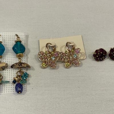 3 sets of fun earrings