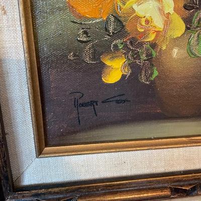 Oil on Wood Framed Painting Signed 