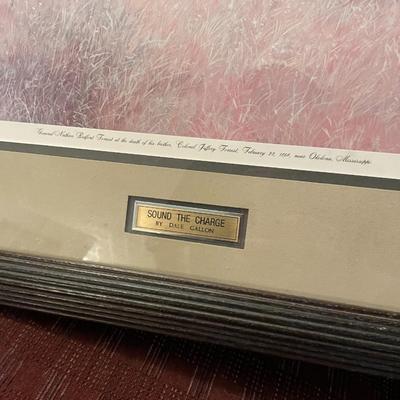 "Sound the Charge" Framed Civil War Print; Signed and Numbered by Dale Gallon