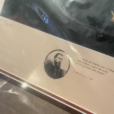 "Desperate Valor" Framed Civil War Print; Signed and Numbered by Dale Gallon