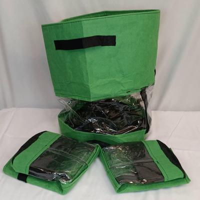 Lot of 6 Brand New Felt Vegetable Grow Bags